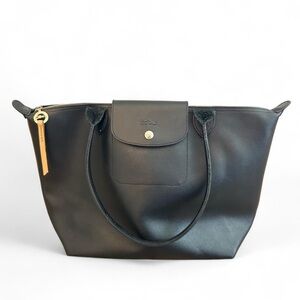 Longchamp Le Pliage Black City Tote Bag